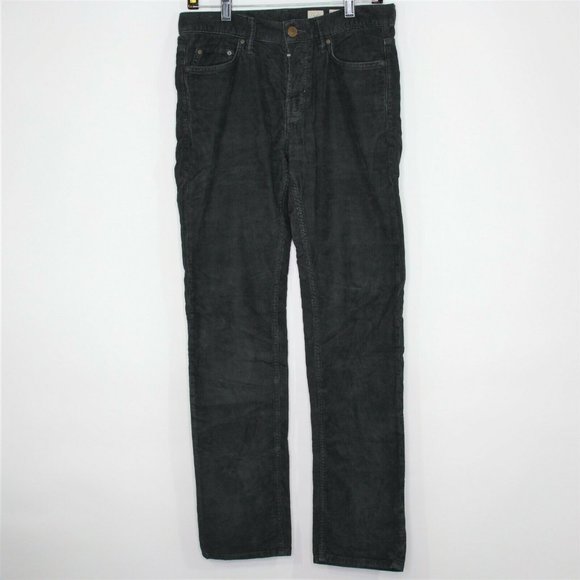 AllSaints Mens 28 (30.5) x 32 Corduane Iggy Corduroy Button Fly Pants - Picture 1 of 10